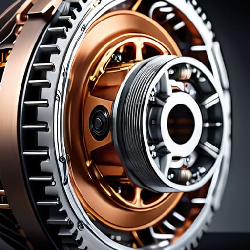 Components of an electric vehicle drivetrain.