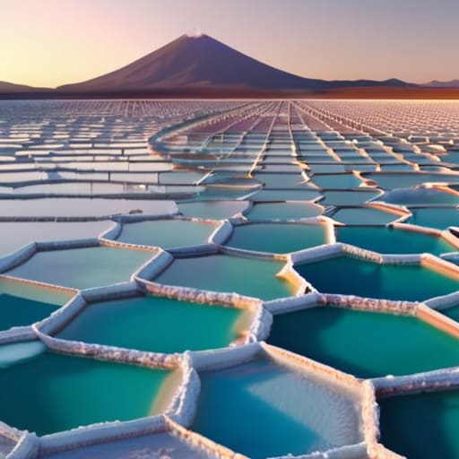 Process of lithium mining from natural resources.